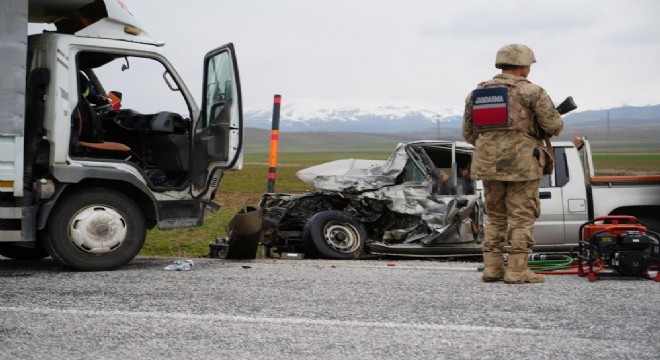 Erzurum jandarma bölgesinde bir ayda 9 trafik kazası