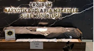 Erzurum’da 7.6 kilo metamfetamin ele geçirildi