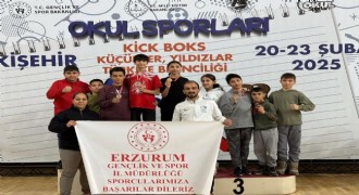 Erzurum’un kicks boks başarısı