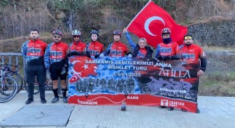 Sarıkamış şehitleri anısına pedal çeviriyorlar